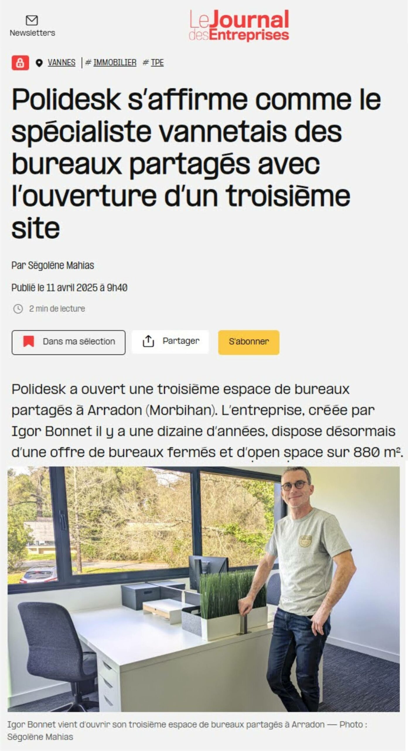 revue de presse Polidesk